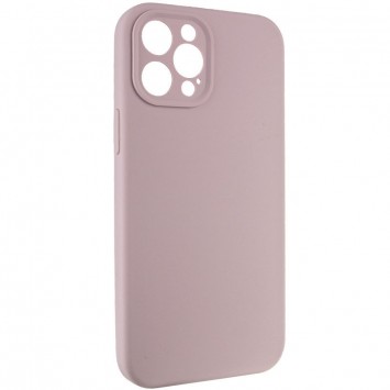 Чехол Silicone Case Full Camera Protective (AA) NO LOGO для Apple iPhone 12 Pro Max (6.7"), Серый / Lavender - Чехлы для iPhone 12 Pro Max - изображение 1