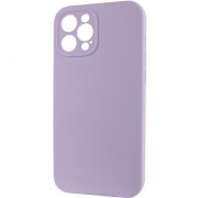 Чехол Silicone Case Full Camera Protective (AA) NO LOGO для Apple iPhone 12 Pro Max (6.7"), Сиреневый / Lilac