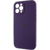 Чехол Silicone Case Full Camera Protective (AA) NO LOGO для Apple iPhone 12 Pro Max (6.7"), Фиолетовый / Elderberry