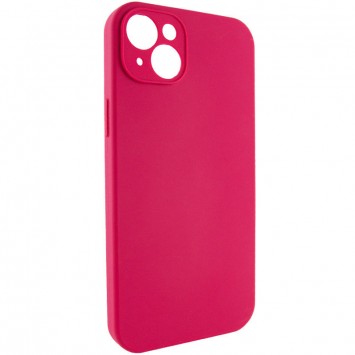 Чехол Silicone Case Full Camera Protective (AA) NO LOGO для Apple iPhone 13 (6.1"), Красный / Rose Red - Чехлы для iPhone 13 - изображение 1