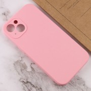 Чехол Silicone Case Full Camera Protective (AA) NO LOGO для Apple iPhone 13 (6.1"), Розовый / Light pink