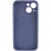 Чехол Silicone Case Full Camera Protective (AA) NO LOGO для Apple iPhone 13 (6.1"), Серый / Lavender Gray