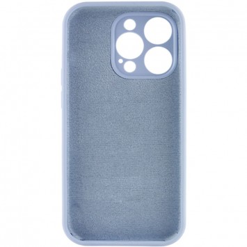 Чехол Silicone Case Full Camera Protective (AA) NO LOGO для Apple iPhone 13 Pro (6.1"), Голубой / Lilac Blue - Чехлы для iPhone 13 Pro - изображение 3
