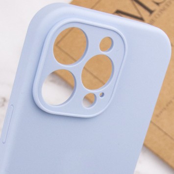 Чехол Silicone Case Full Camera Protective (AA) NO LOGO для Apple iPhone 13 Pro (6.1"), Голубой / Lilac Blue - Чехлы для iPhone 13 Pro - изображение 5