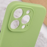 Чехол Silicone Case Full Camera Protective (AA) NO LOGO для Apple iPhone 13 Pro (6.1"), Мятный / Mint