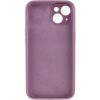 Чохол Silicone Case Full Camera Protective (AA) NO LOGO для Apple iPhone 14 (6.1"), Ліловий / Lilac Pride