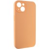 Чохол Silicone Case Full Camera Protective (AA) NO LOGO для Apple iPhone 14 (6.1"), Помаранчевий / Cantaloupe