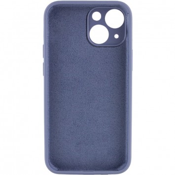 Чехол Silicone Case Full Camera Protective (AA) NO LOGO для Apple iPhone 14 (6.1"), Серый / Lavender Gray - Чехлы для iPhone 14 - изображение 1