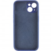 Чехол Silicone Case Full Camera Protective (AA) NO LOGO для Apple iPhone 14 (6.1"), Синий / Deep navy