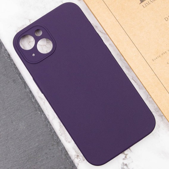 Чохол Silicone Case Full Camera Protective (AA) NO LOGO для Apple iPhone 14 (6.1"), Фіолетовий / Elderberry