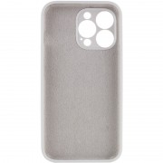 Чехол Silicone Case Full Camera Protective (AA) NO LOGO для Apple iPhone 14 Pro (6.1"), Белый / White