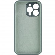 Чехол Silicone Case Full Camera Protective (AA) NO LOGO для Apple iPhone 14 Pro (6.1"), Зеленый / Pine green