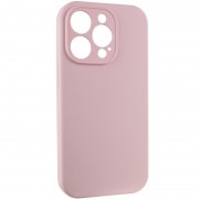 Чохол Silicone Case Full Camera Protective (AA) NO LOGO для Apple iPhone 14 Pro (6.1"), Рожевий / Chalk Pink