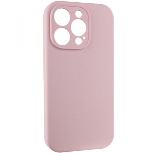 Чехол Silicone Case Full Camera Protective (AA) NO LOGO для Apple iPhone 14 Pro (6.1"), Розовый / Chalk Pink - изображение 1