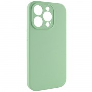 Чехол Silicone Case Full Camera Protective (AA) NO LOGO для Apple iPhone 14 Pro Max (6.7"), Зеленый / Pistachio