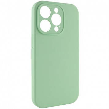 Чехол Silicone Case Full Camera Protective (AA) NO LOGO для Apple iPhone 14 Pro Max (6.7"), Зеленый / Pistachio - Чехлы для iPhone 14 Pro Max - изображение 1