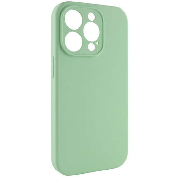 Чехол Silicone Case Full Camera Protective (AA) NO LOGO для Apple iPhone 14 Pro Max (6.7"), Зеленый / Pistachio