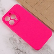 Чехол Silicone Case Full Camera Protective (AA) NO LOGO для Apple iPhone 14 Pro Max (6.7"), Розовый / Barbie pink