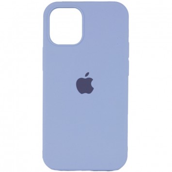 Голубой (Lilac Blue) чехол Silicone Case Full Protective (AA) для Айфон 15 Про