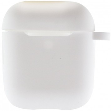 Силіконовий футляр New з карабіном для навушників Airpods 1/2 (Білий / White) - Apple AirPods - зображення 2 