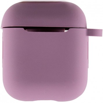 Силіконовий футляр New з карабіном для навушників Airpods 1/2 (Ліловий / Lilac Pride) - Apple AirPods - зображення 1 