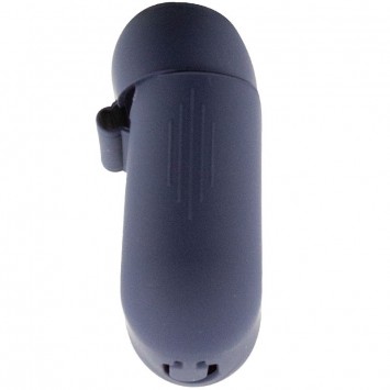 Силіконовий футляр New з карабіном для навушників Airpods 1/2 (Темно-синій / Midnight blue) - Apple AirPods - зображення 4 