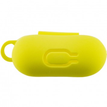 Силіконовий футляр New з карабіном для навушників Airpods 1/2 (Жовтий / Bright Yellow) - Apple AirPods - зображення 3 