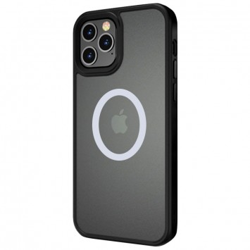 Чорний чохол TPU+PC для Apple iPhone 12 Pro Max (6.7') з металевими кнопками та MagSafe
