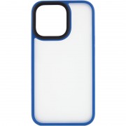 TPU+PC чохол для iPhone 13 Pro Max Metal Buttons (Блакитний)