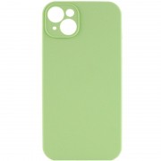 Чехол Silicone Case Full Camera Protective (AA) NO LOGO для Apple iPhone 15 Plus (6.7"), Мятный / Mint