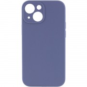 Чехол Silicone Case Full Camera Protective (AA) NO LOGO для Apple iPhone 15 Plus (6.7"), Серый / Lavender Gray