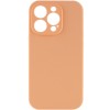 Чохол Silicone Case Full Camera Protective (AA) NO LOGO для Apple iPhone 15 Pro (6.1"), Помаранчевий / Cantaloupe