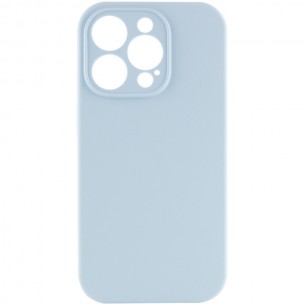 Чехол Silicone Case Full Camera Protective (AA) NO LOGO для Apple iPhone 15 Pro Max (6.7"), Голубой / Sweet Blue