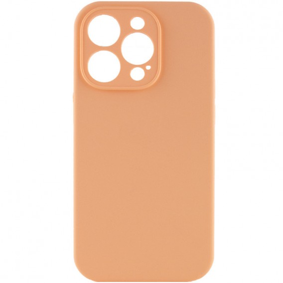 Чохол Silicone Case Full Camera Protective (AA) NO LOGO для Apple iPhone 15 Pro Max (6.7"), Помаранчевий / Cantaloupe