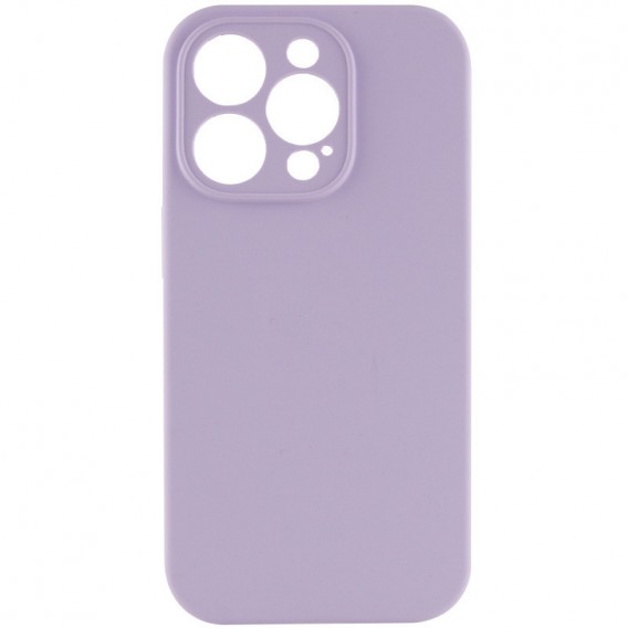 Чохол Silicone Case Full Camera Protective (AA) NO LOGO для Apple iPhone 15 Pro Max (6.7"), Бузковий / Lilac