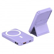 Портативное зарядное устройство Power Bank JJT-A27-1 PD20W+QC 22.5W с БЗУ 5000 mAh, Purple