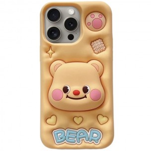Силіконовий чохол Funny 3D для Apple iPhone 14 Pro Max (6.7"), Little bear Силіконовий чохол Funny 3D для Apple iPhone 14 Pro Max (6.7"), Little bear