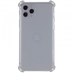 TPU чехол GETMAN Ease logo усиленные углы Full Camera для Apple iPhone 13 Pro (6.1"), Серый (прозрачный)