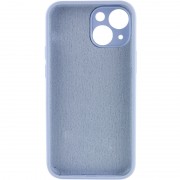 Чехол Silicone Case Full Camera Protective (AA) NO LOGO для Apple iPhone 15 Plus (6.7"), Голубой / Lilac Blue