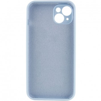 Чехол Silicone Case Full Camera Protective (AA) NO LOGO для Apple iPhone 15 Plus (6.7"), Голубой / Sweet Blue - iPhone 15 Plus - изображение 3