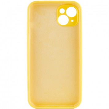 Чехол Silicone Case Full Camera Protective (AA) NO LOGO для Apple iPhone 15 Plus (6.7"), Желтый / Yellow - iPhone 15 Plus - изображение 3