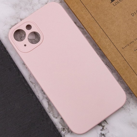 Чохол Silicone Case Full Camera Protective (AA) NO LOGO для Apple iPhone 15 Plus (6.7"), Рожевий / Chalk Pink