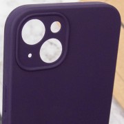 Чехол Silicone Case Full Camera Protective (AA) NO LOGO для Apple iPhone 15 Plus (6.7"), Фиолетовый / Elderberry