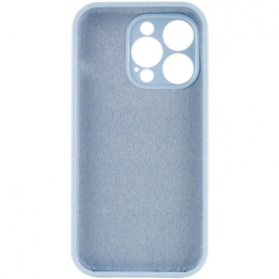 Чохол Silicone Case Full Camera Protective (AA) NO LOGO для Apple iPhone 15 Pro (6.1"), Синій / Sweet Blue