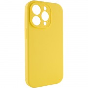 Чохол Silicone Case Full Camera Protective (AA) NO LOGO для Apple iPhone 15 Pro (6.1"), Жовтий / Yellow