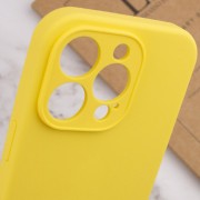 Чохол Silicone Case Full Camera Protective (AA) NO LOGO для Apple iPhone 15 Pro (6.1"), Жовтий / Yellow