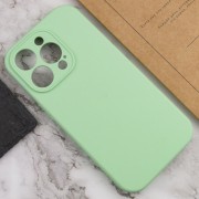Чехол Silicone Case Full Camera Protective (AA) NO LOGO для Apple iPhone 15 Pro (6.1"), Зеленый / Pistachio