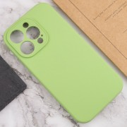 Чехол Silicone Case Full Camera Protective (AA) NO LOGO для Apple iPhone 15 Pro (6.1"), Мятный / Mint