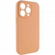 Чехол Silicone Case Full Camera Protective (AA) NO LOGO для Apple iPhone 15 Pro (6.1"), Оранжевый / Cantaloupe