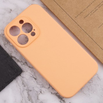 Чехол Silicone Case Full Camera Protective (AA) NO LOGO для Apple iPhone 15 Pro (6.1"), Оранжевый / Cantaloupe - iPhone 15 Pro - изображение 4